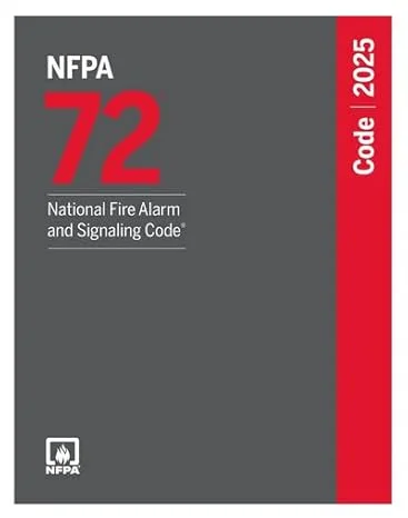 NFPA 72 National Fire Alarm and Signaling Code 2025 paperback, reference guide for fire alarm systems and safety standards