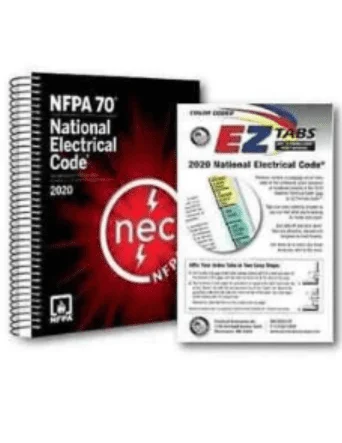 National Electrical Code 2020, Spiral Bound with EZ Tab book