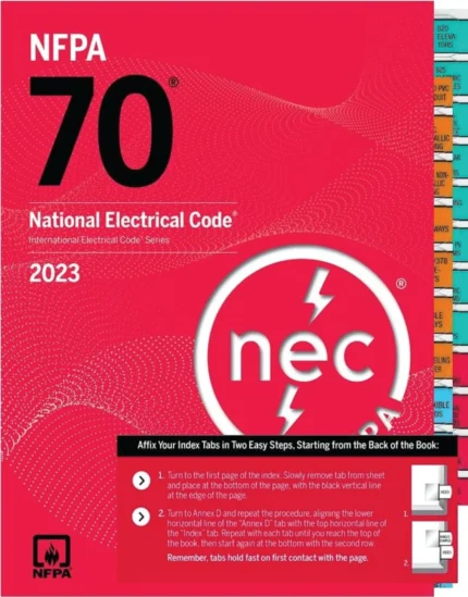 National Electrical Code 70, 2023 Edition with Index Tab, NFPA 70, Paperback book