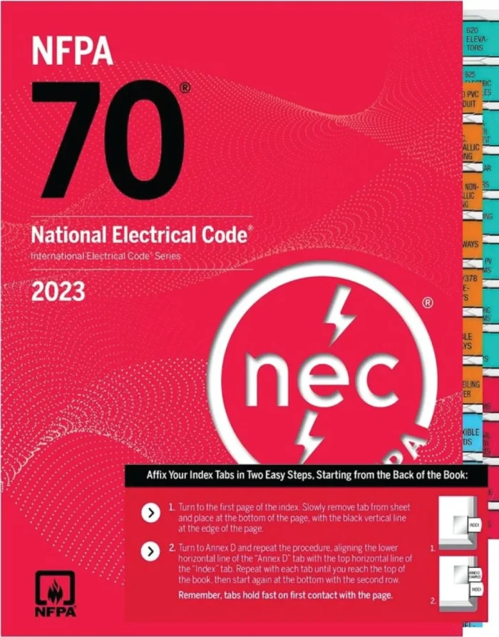 National Electrical Code 70, 2023 Edition with Index Tab, NFPA 70, Paperback book